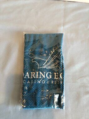 NWOT Soaring Eagle Casino & Resort Blue Polyester Cooling Towel #F32
